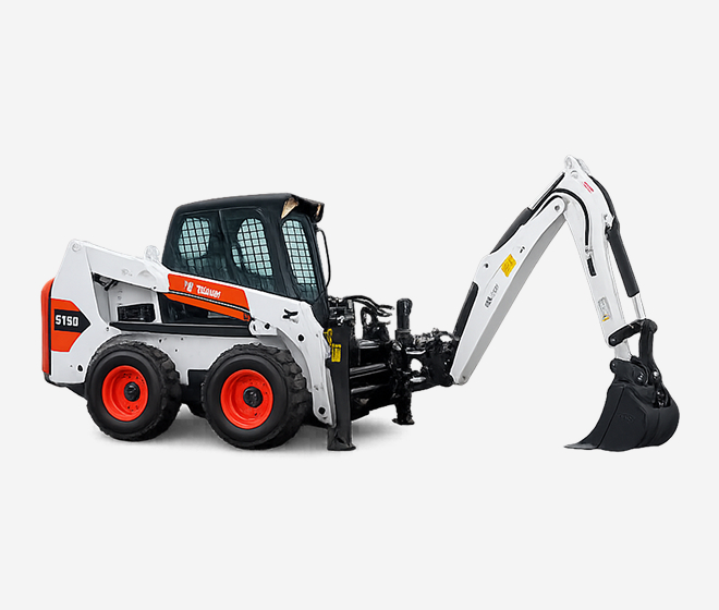 MINI CARGADOR CON BRAZO EXCAVADOR